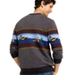 L.L. Bean Essential Merino Crewneck Sweater Pattern Men'S Regular Deepest Brown Fair Isle