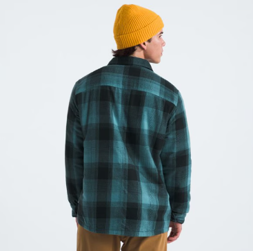 TNF Men's Campshire Shirt Algae Blue TNF Shadow Plaid