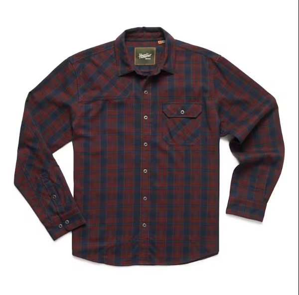 Howler Bro's Harker's Flannel - Barrett Plaid : Burgundy