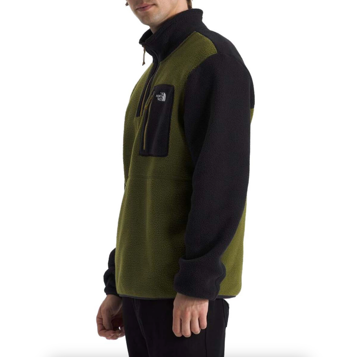 The North Face Men's Yumiori ¼ Zip Forest Olive/TNF Black/Amber Green