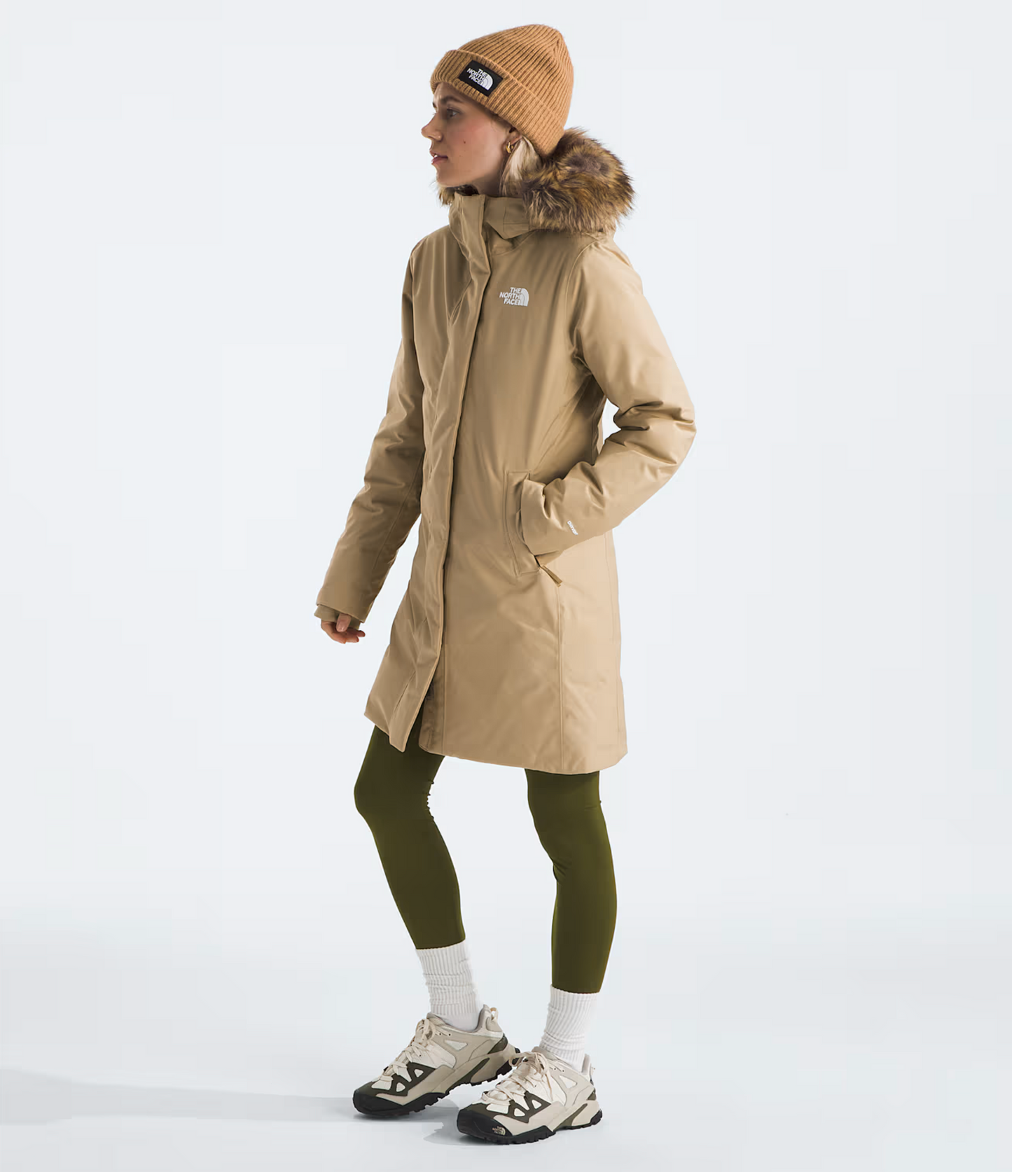 The North Face Women's Arctic Parka Khaki Stone