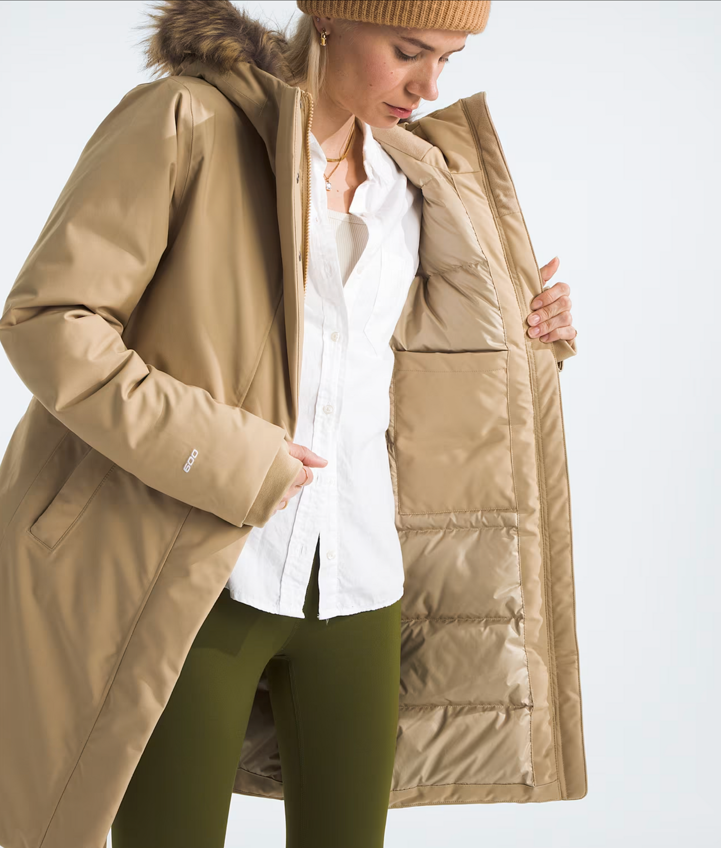 The North Face Women's Arctic Parka Khaki Stone