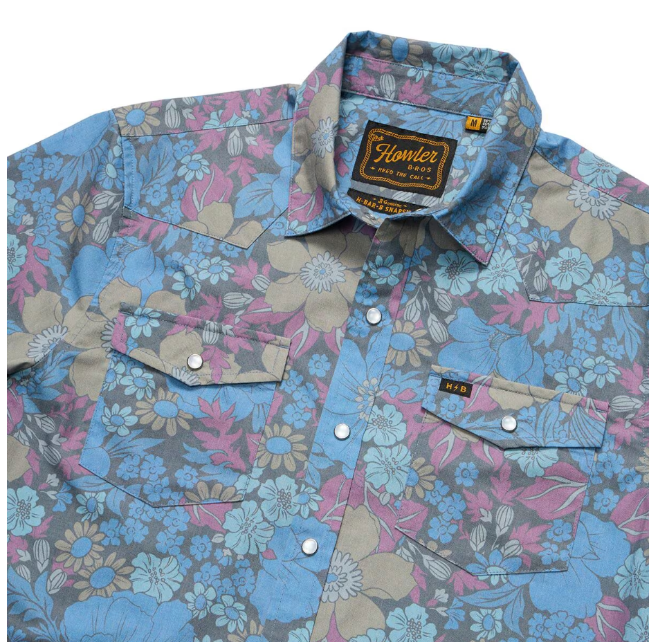 Howler Bros Men's H Bar B Snapshirt Flower Power