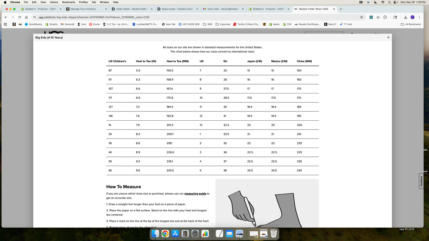 UGG® Kids’ Tasman II Black