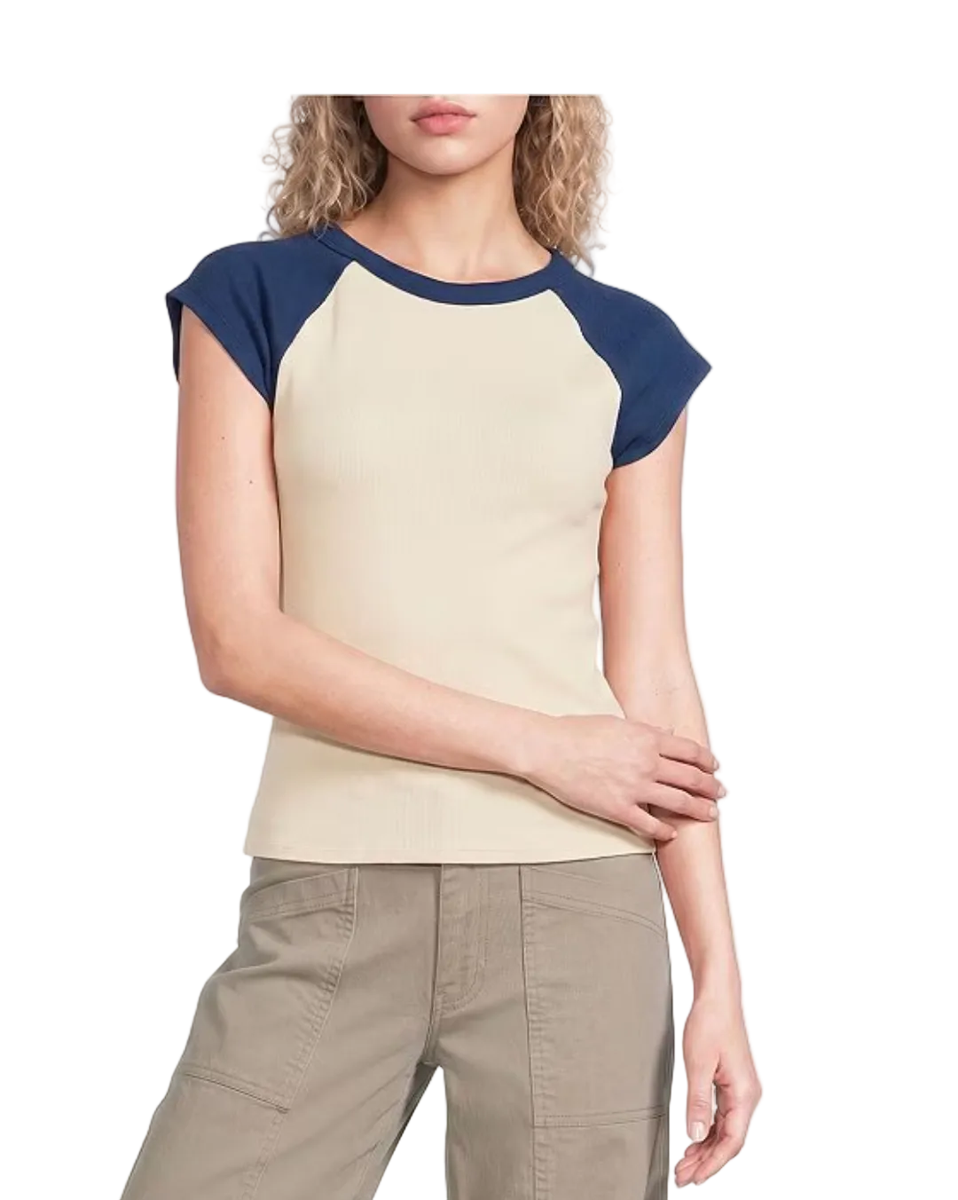Billabong Women's Surf Camp Short Sleeve Raglan True Navy