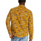 L.L. Bean 1933 Chamois Cloth Shirt Slim Fit Print Men'S Regular Brassy Olive Scenic