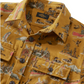 L.L. Bean 1933 Chamois Cloth Shirt Slim Fit Print Men'S Regular Brassy Olive Scenic