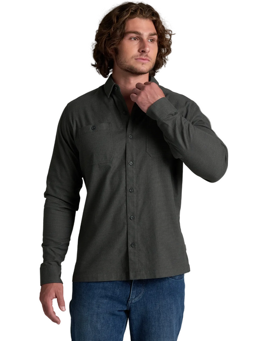 Kuhl Men's Revolvr Flannel Ls Onyx