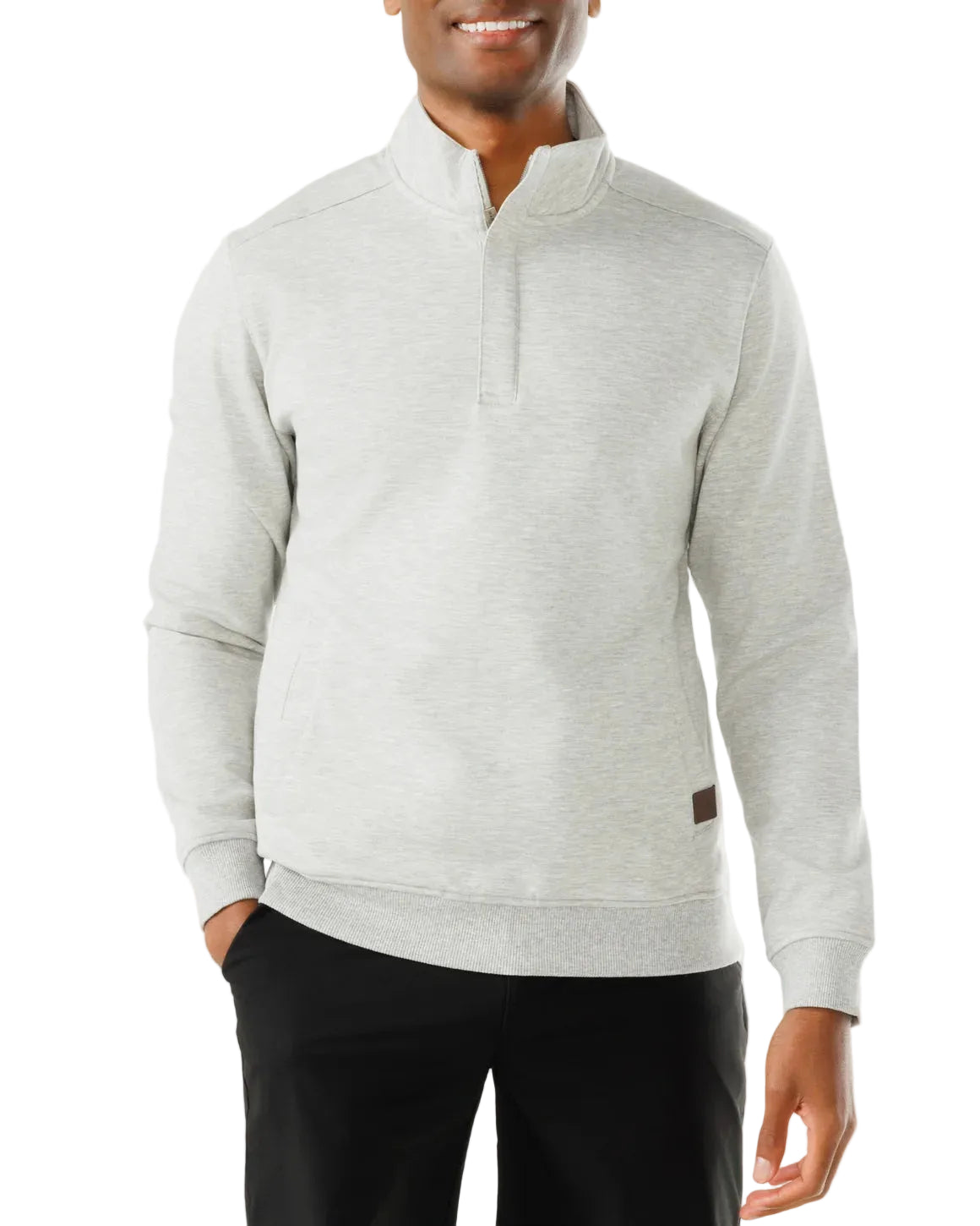 Waggle Men's Sunday 1/4 Zip Stone