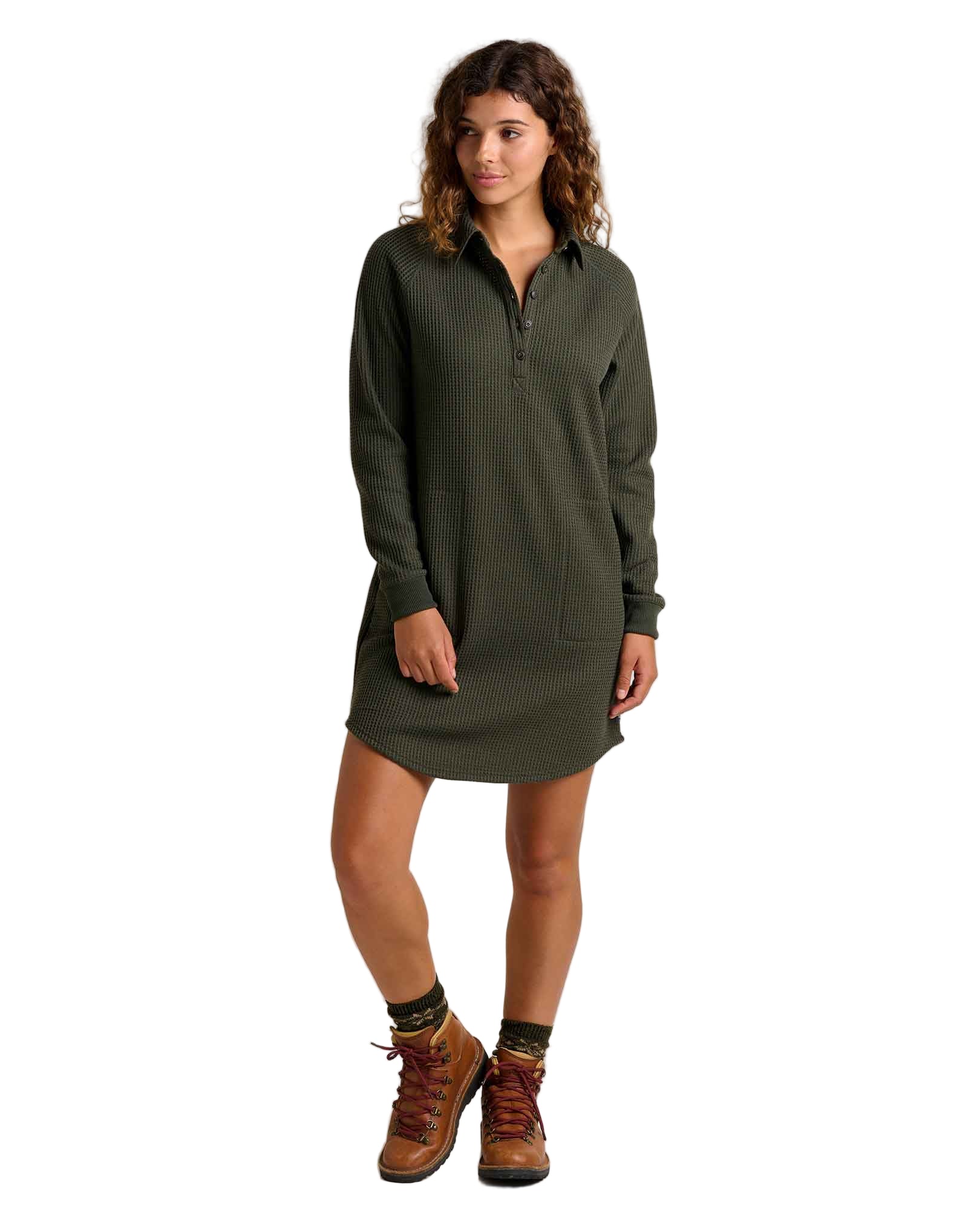 Toad Women's Bitterroot LS Dress Olive - Brekken's