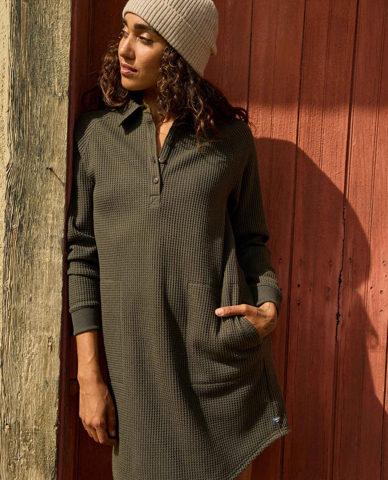 Toad Women's Bitterroot LS Dress Olive - Brekken's