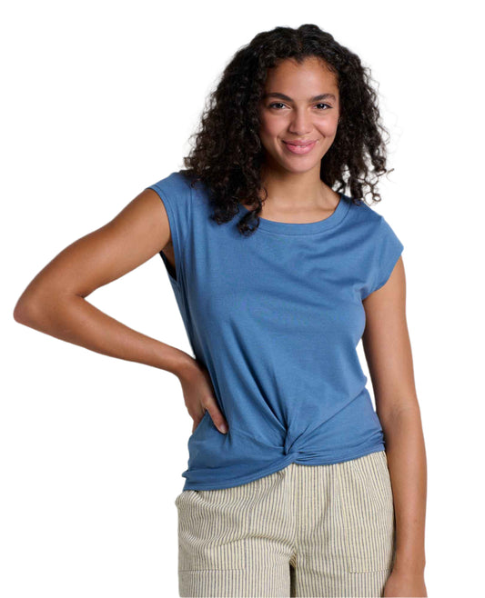 Toad&Co Women's Anza SS Shirt Pacific Blue - Brekken's