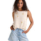 Toad&Co Women's Bianca Crew Tank Embroidered Natural Embroidery