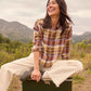 Toad Women's Re-Form Flannel Boxy LS Shirt Aster Madras