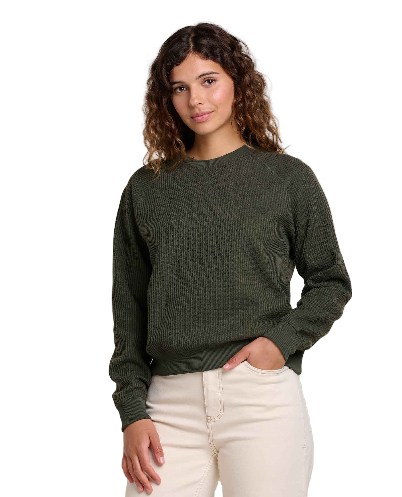 Toad Women’s Bitterroot Long Sleeve Pullover Olive - Brekken's