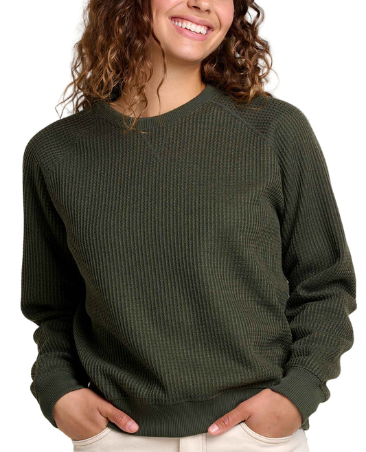 Toad Women’s Bitterroot Long Sleeve Pullover Olive - Brekken's