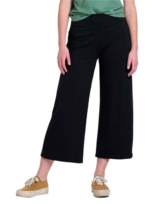 Toad and Co. Women's Chaka Wide Leg Crop Pant Black - Brekken's