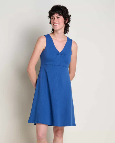 TOAD&CO Women's Rosemarie Sleeveless Dress Cornflower Texture