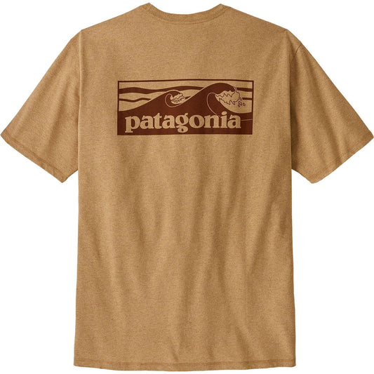 Patagonia Men's Boardshort Logo Pocket Responsibili-Tee Talon Gold