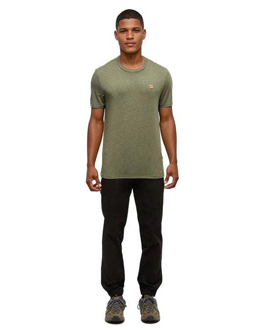 Tentree Men's Baker T-Shirt Deep Olive Heather