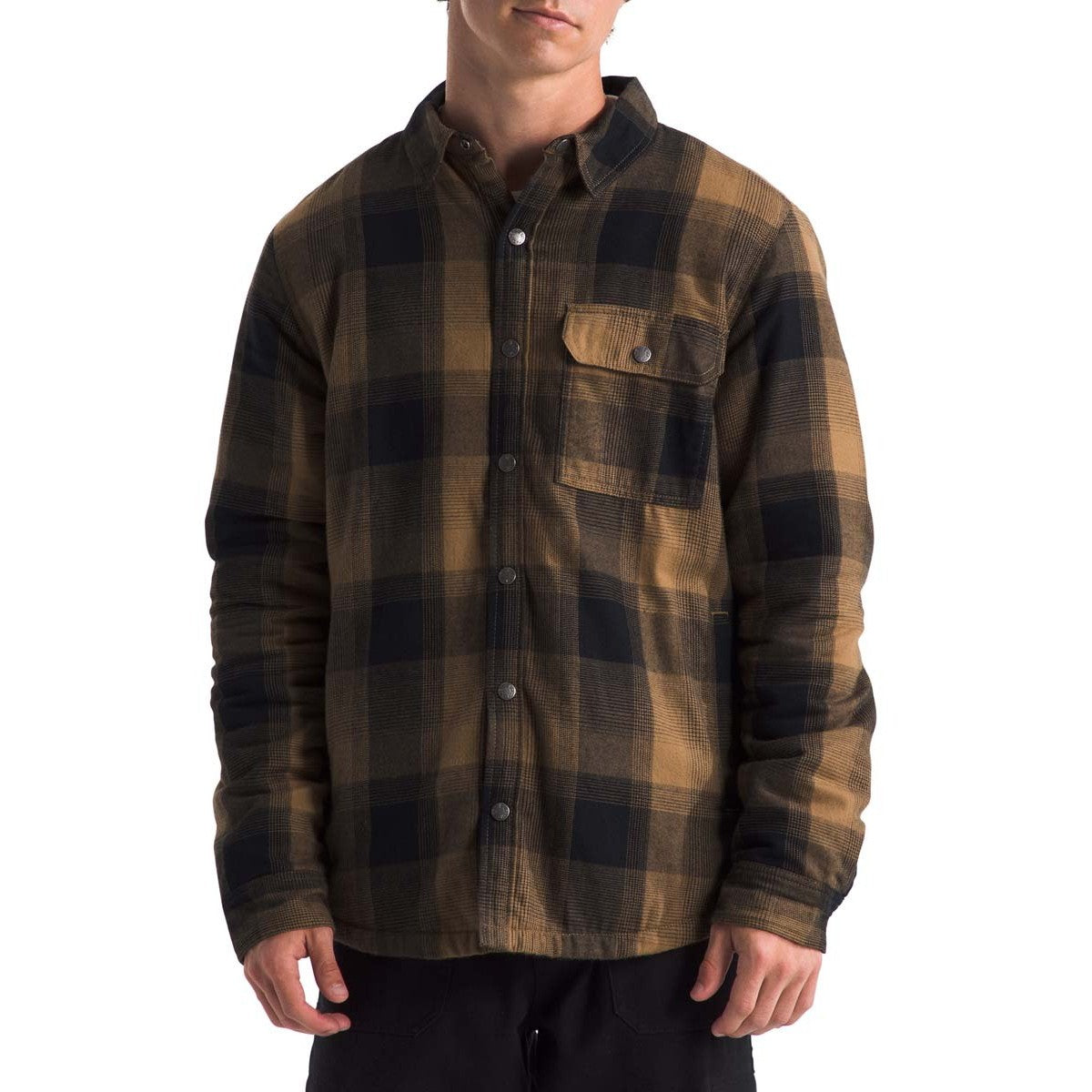 The North Face Men's Campshire Shirt Utility Brown TNF Shadow Plaid