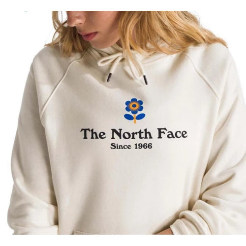 The North Face Women's Strange Colorful World Flower Hoodie—Graphic White Dune