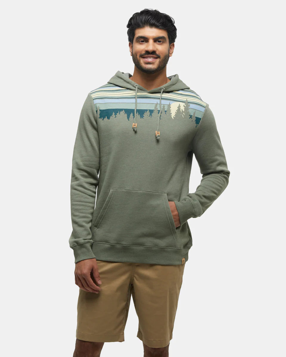 Tentree Men's Retro Juniper Hoodie Agave Green Heather/Jasper