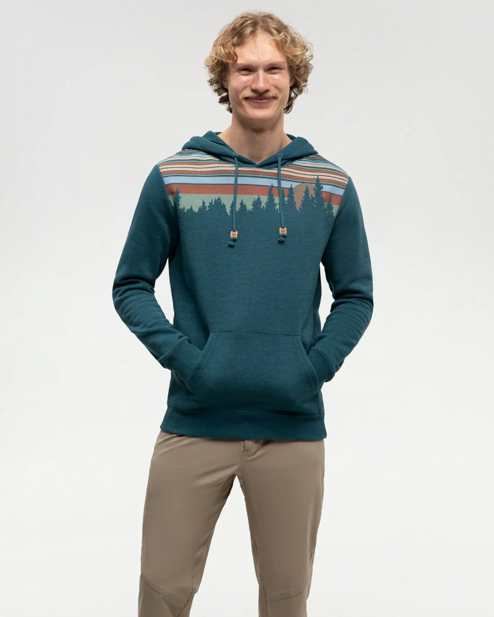 Tentree Men's Retro Juniper Hoodie Jasper Heather/Oasis