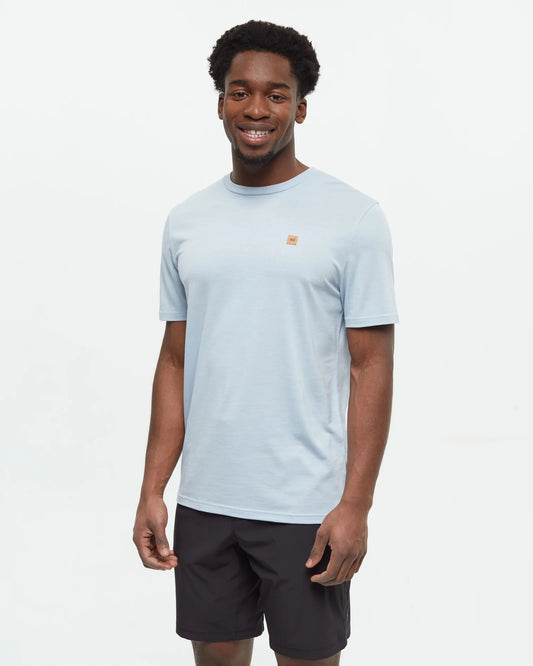 Tentree Men's Baker T-Shirt Blue Haze Heather