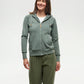 Tentree Women's Elm Zip Hoodie Agave Green