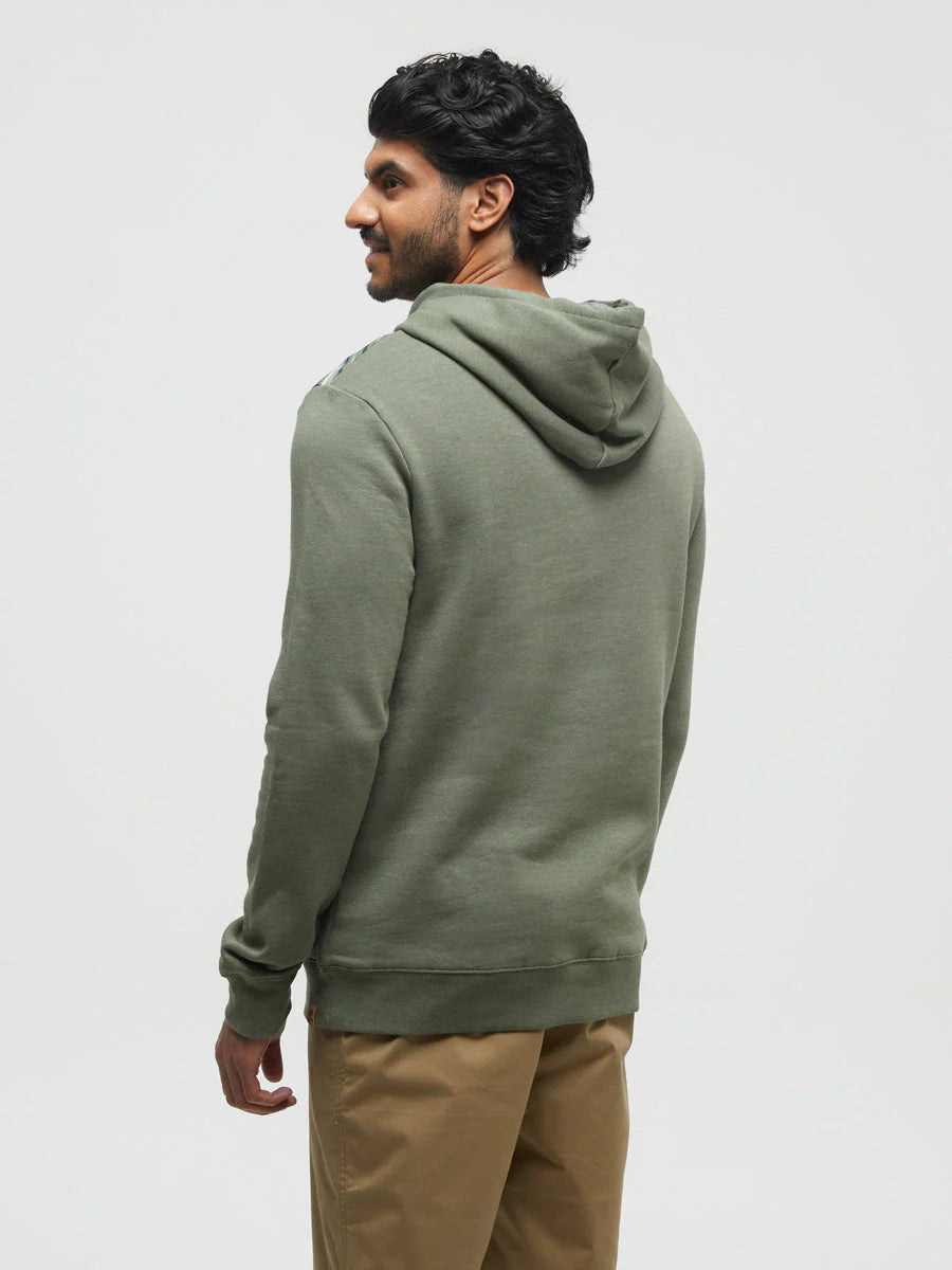 Tentree Men's Retro Juniper Hoodie Agave Green Heather/Jasper