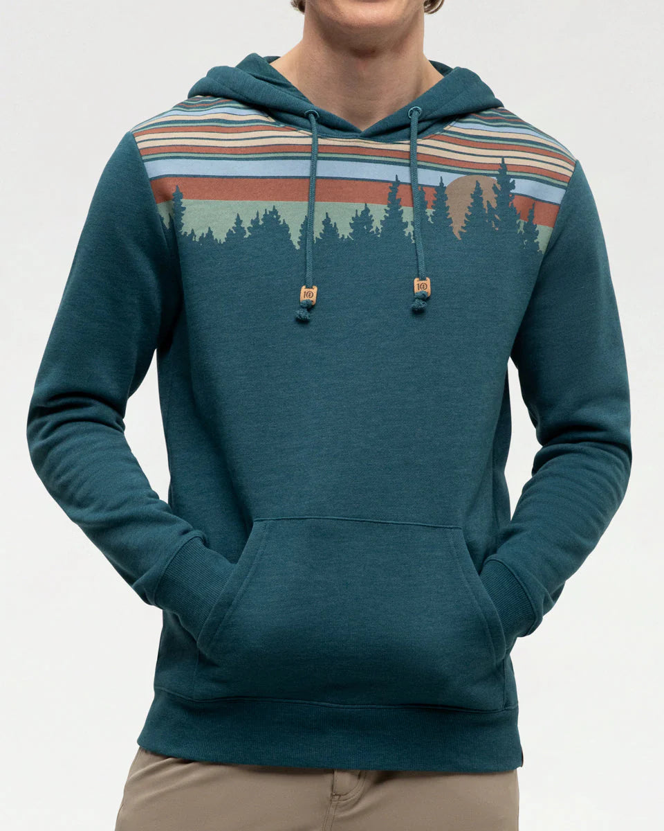 Tentree Men's Retro Juniper Hoodie Jasper Heather/Oasis