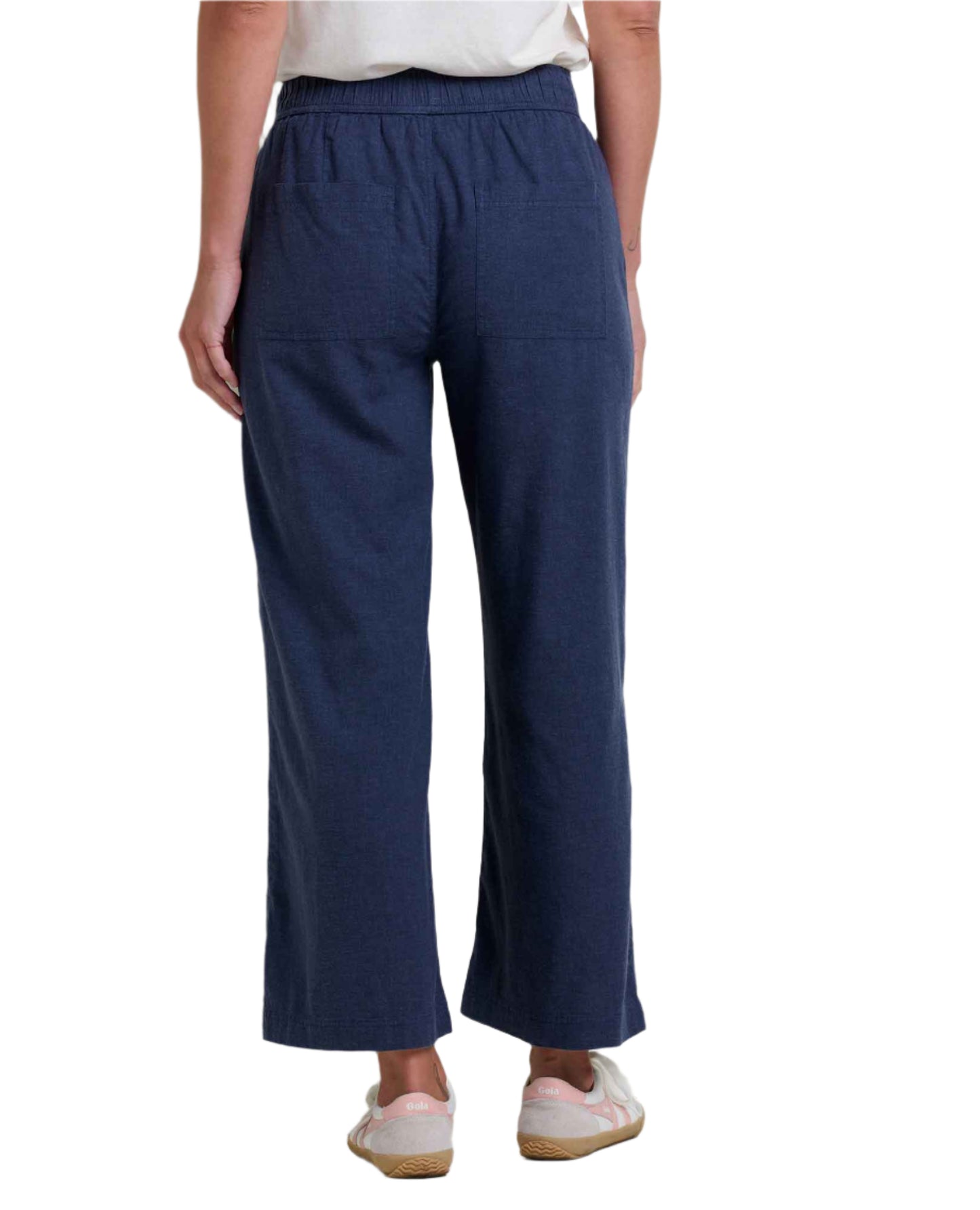 Toad&Co Women's Taj Hemp Wide Leg Pant True Navy