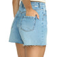 Billabong Women's Riley Denim Short Faded Indigo Fray