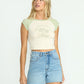 Billabong Women's Riley Denim Short Faded Indigo Fray