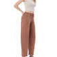 Flying Monkey Women's High Rise Twist Ankle Barrel Jean Copper
