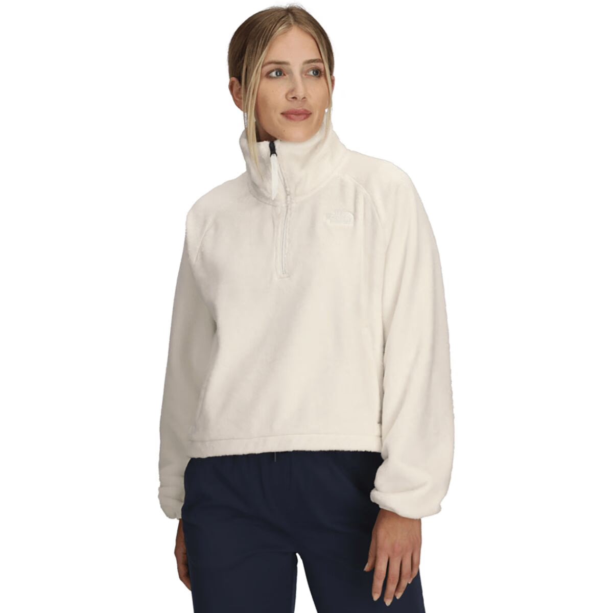 The North Face Women's Osito Lux ¼ Zip Jacket White Dune