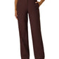7 Diamonds Women’s Zuma High Waisted Trouser Burgundy
