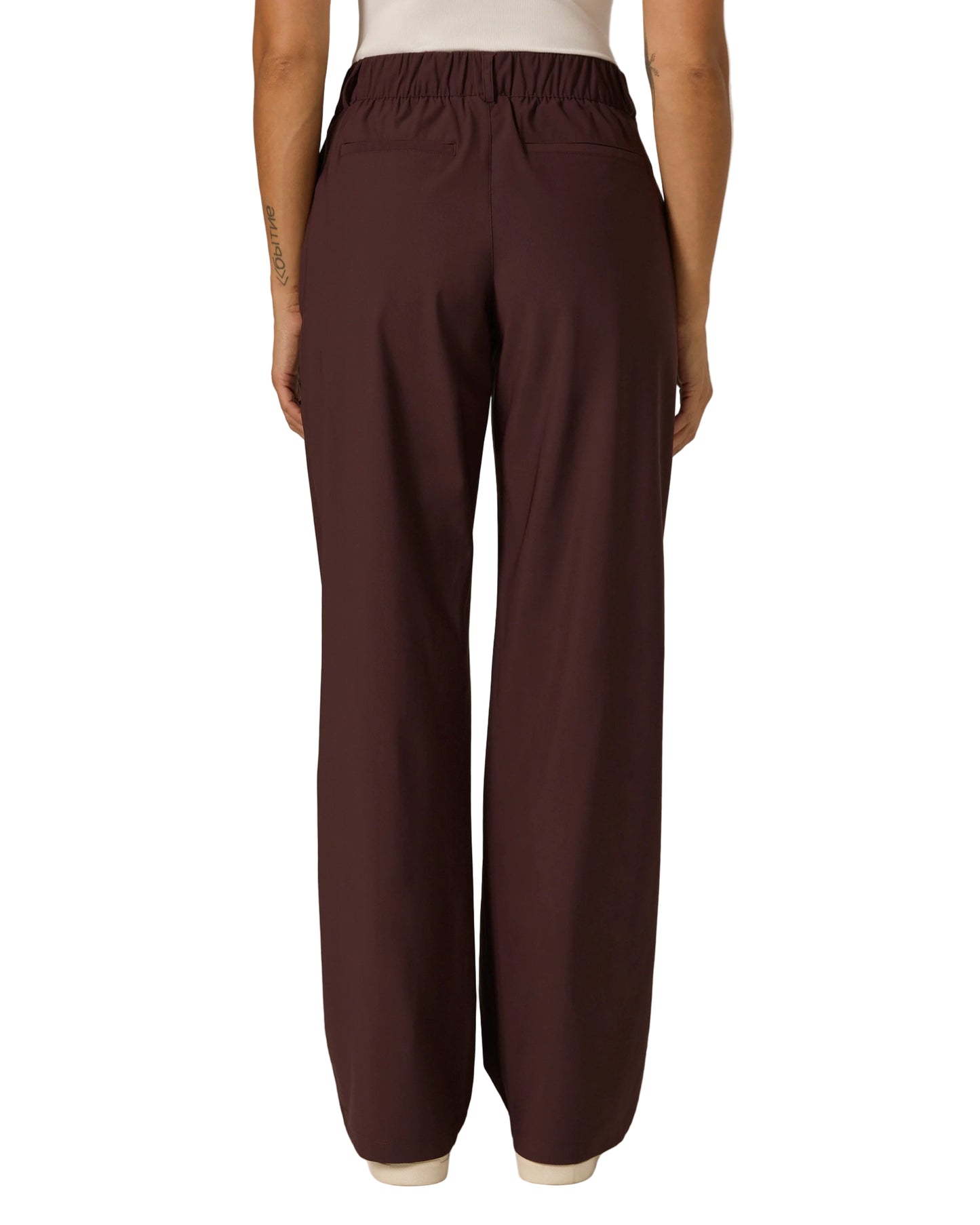 7 Diamonds Women’s Zuma High Waisted Trouser Burgundy
