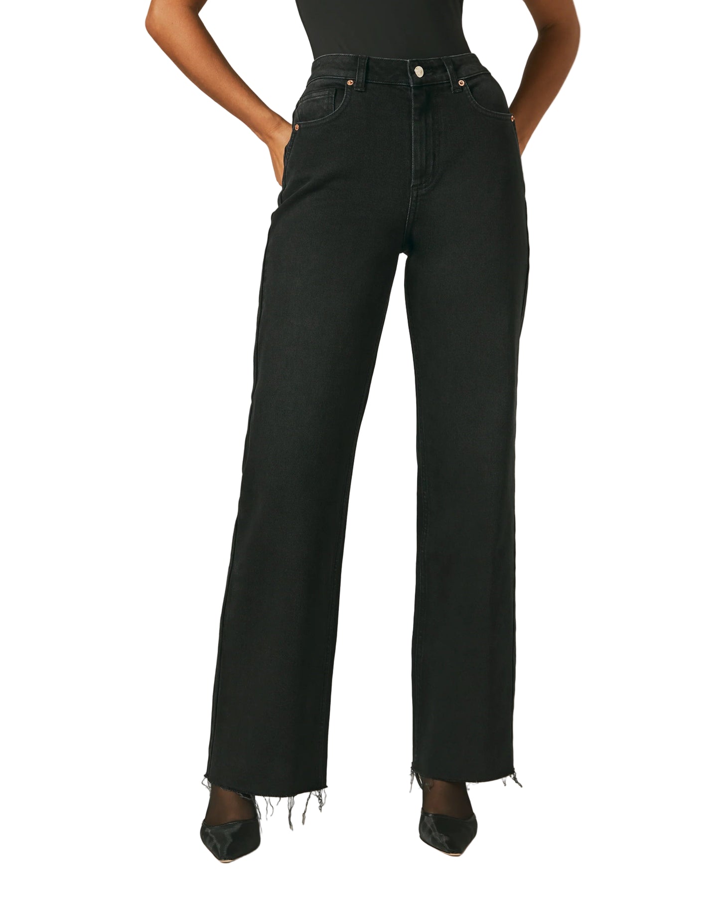 7 Diamonds Women’s Gwen Wide Leg Vintage Black