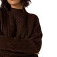 7 Diamonds Women’s Riley Cable Knit Sweater Walnut