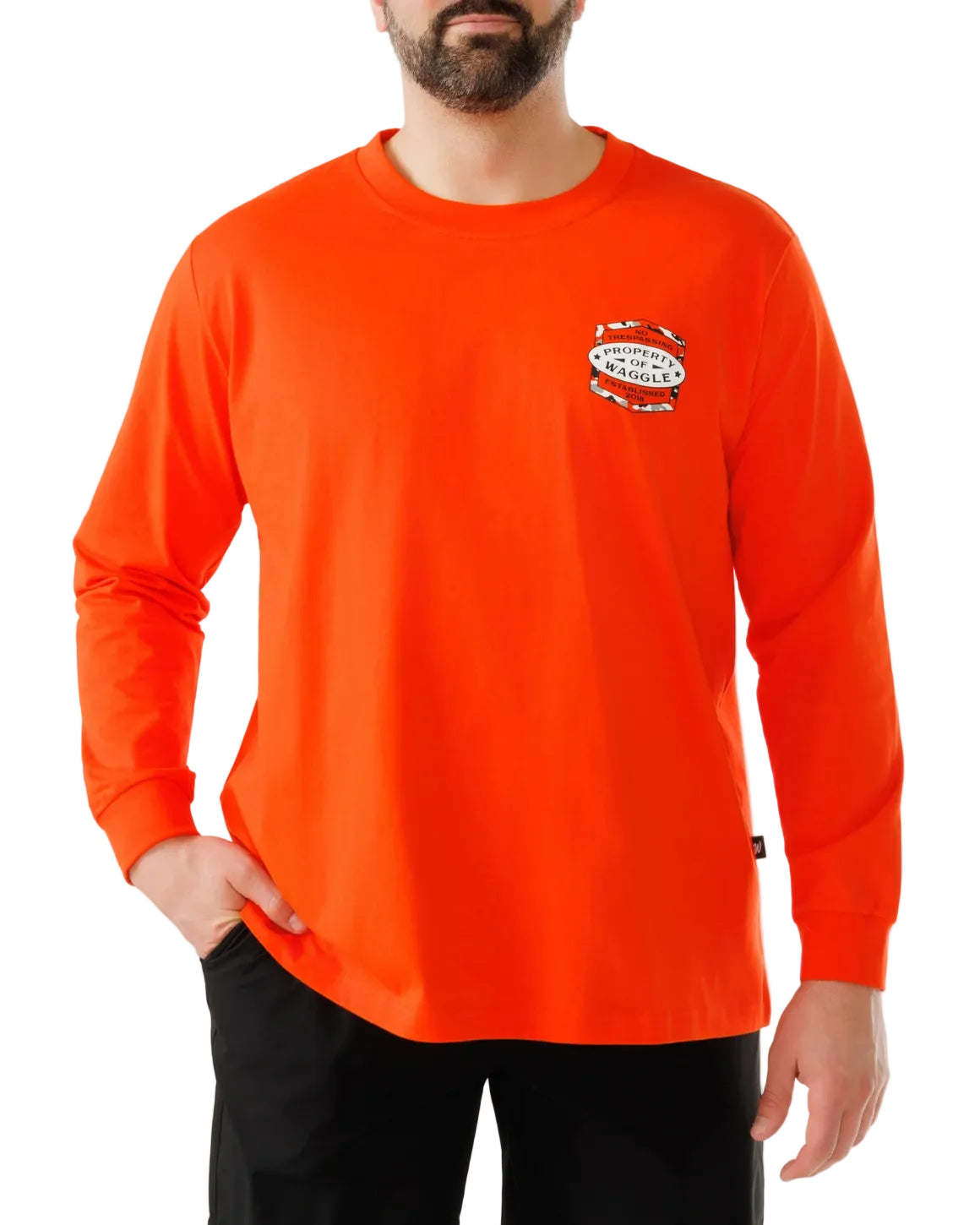 Waggle Men's L/S Tee Deer Camp