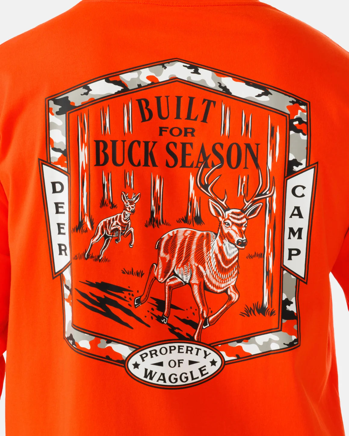 Waggle Men's L/S Tee Deer Camp