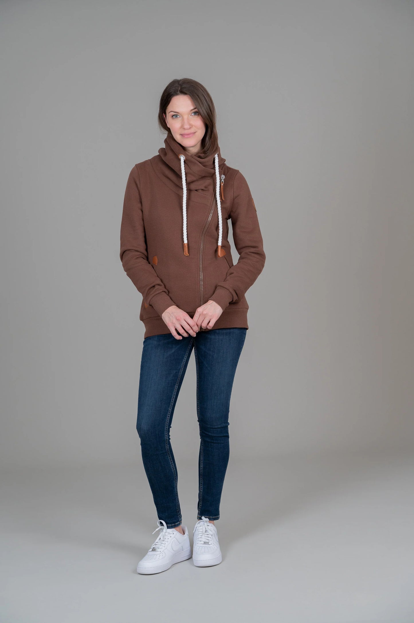 Wanakome Women's Hestia Mahogany Full Zip Hoodie