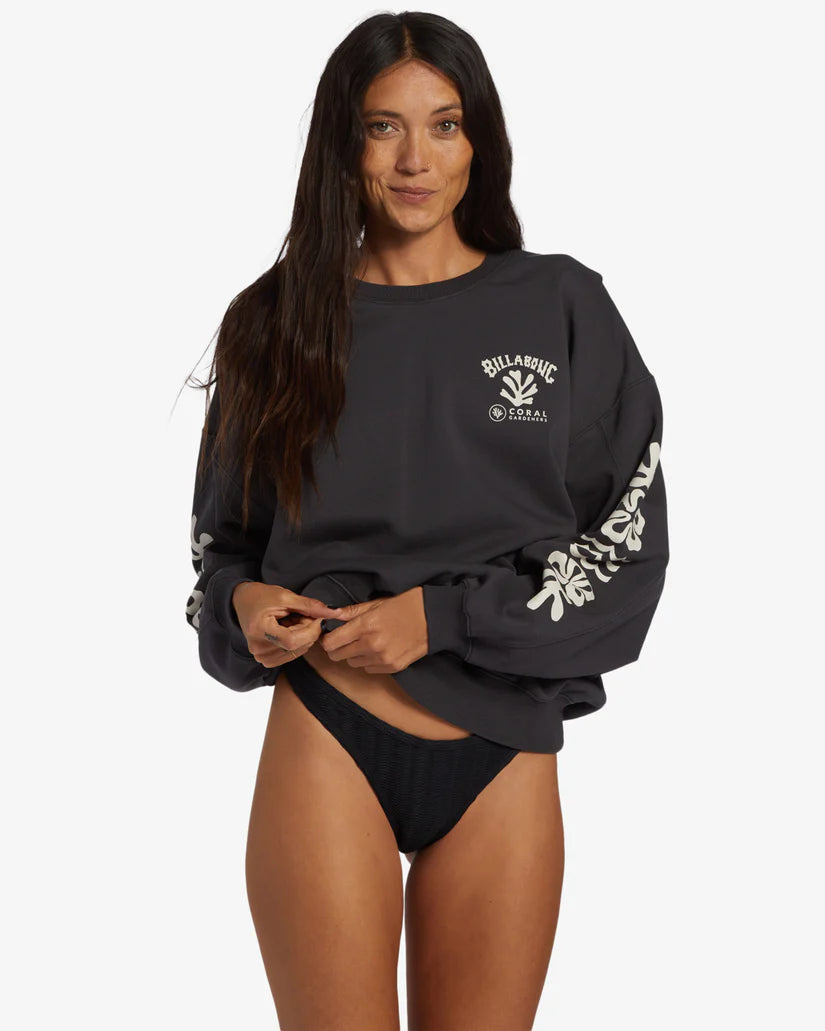 Billabong Women's Beyond The Reef  LS Black Sands