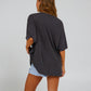 Salty Crew Women's Big Wave Cover Up Tee Charcoal