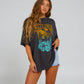 Salty Crew Women's Big Wave Cover Up Tee Charcoal