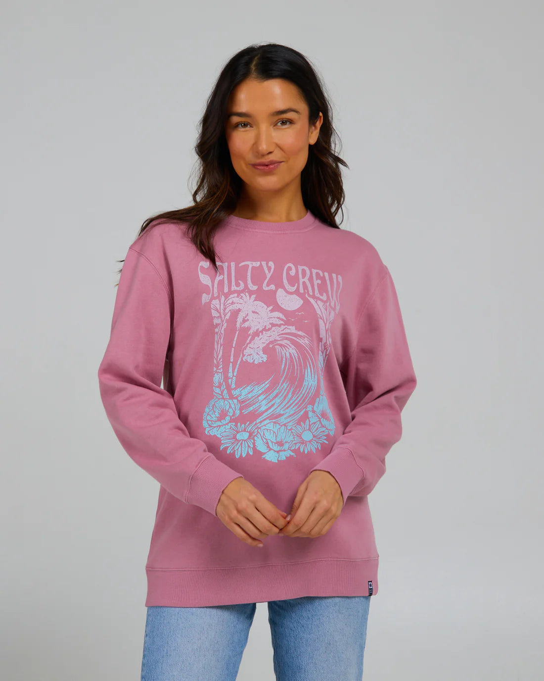 Salty Crew Women's Big Wave Crew Warm Liliac