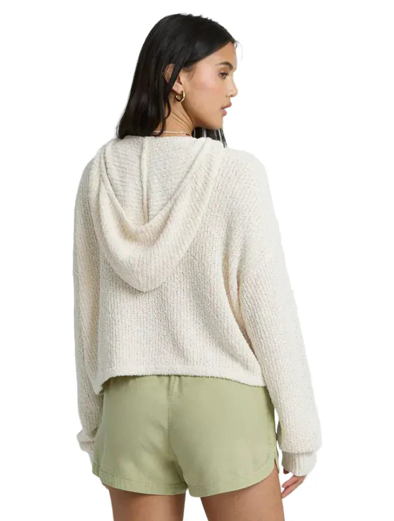 Billabong 181 Billabong Women's Hot Beachin’ Hooded Sweater White Cap