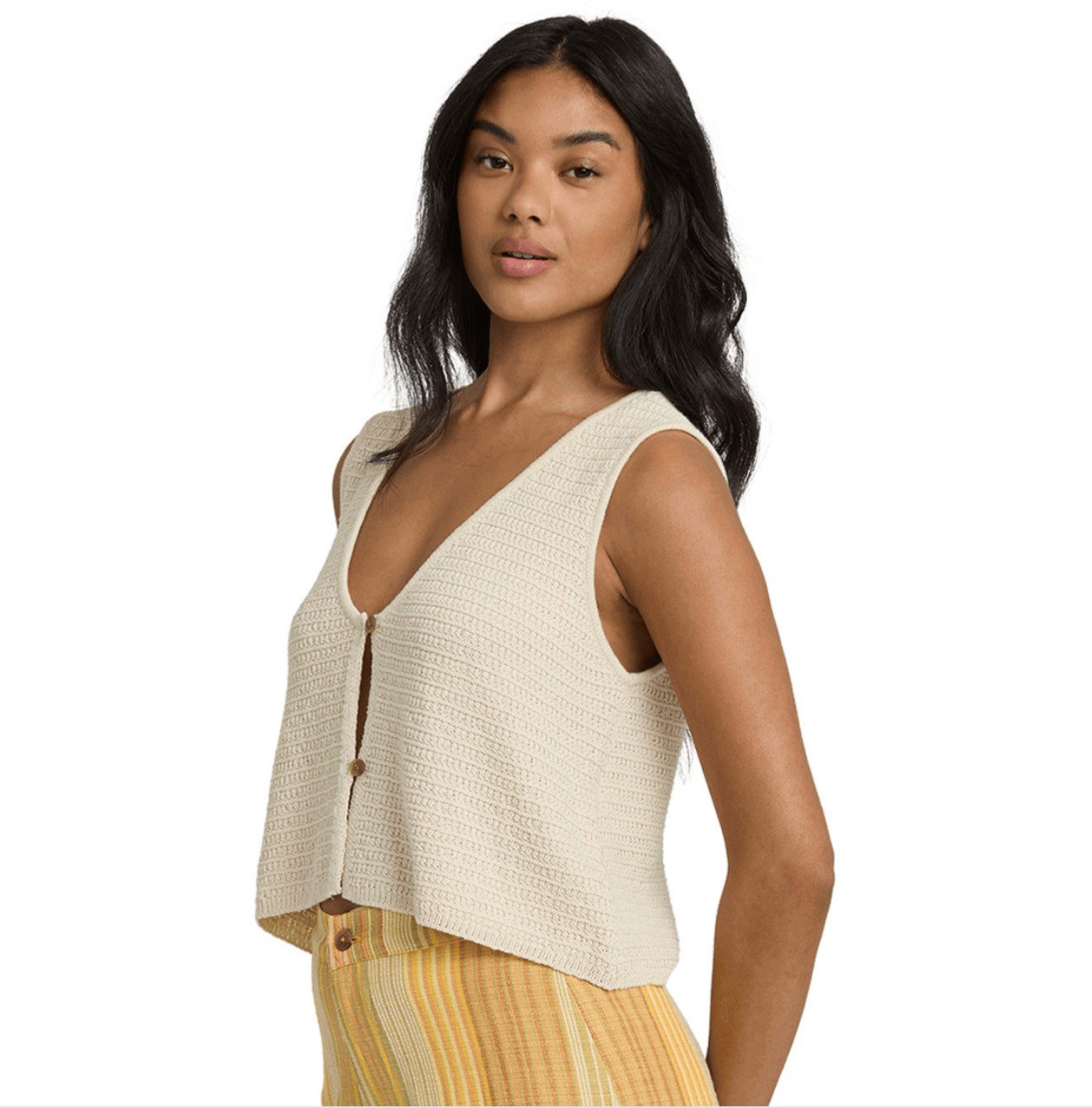 Billabong 181 Billabong Women's Need Now Sweater Tank White Cap